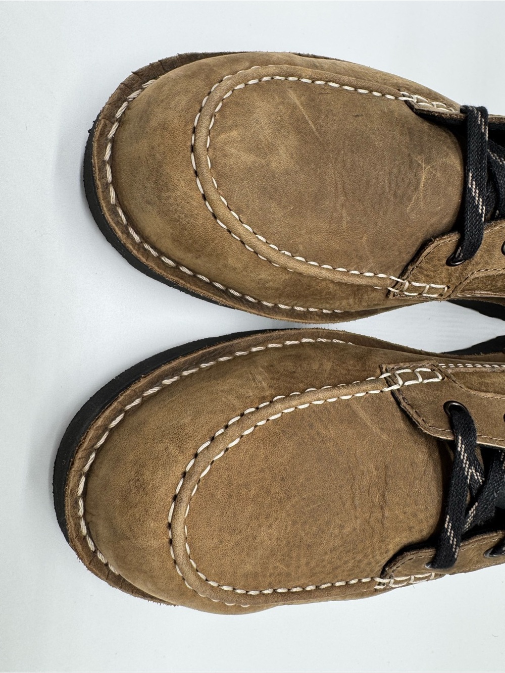 Danner Moc Toe Work Boots Brown Leather Lace Up USA Made Heritage Outdoor Boots - Picture 6 of 11